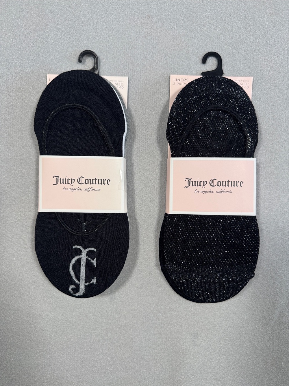 Juicy Couture Black Men’s Low-Cut No-Show Sock Duo